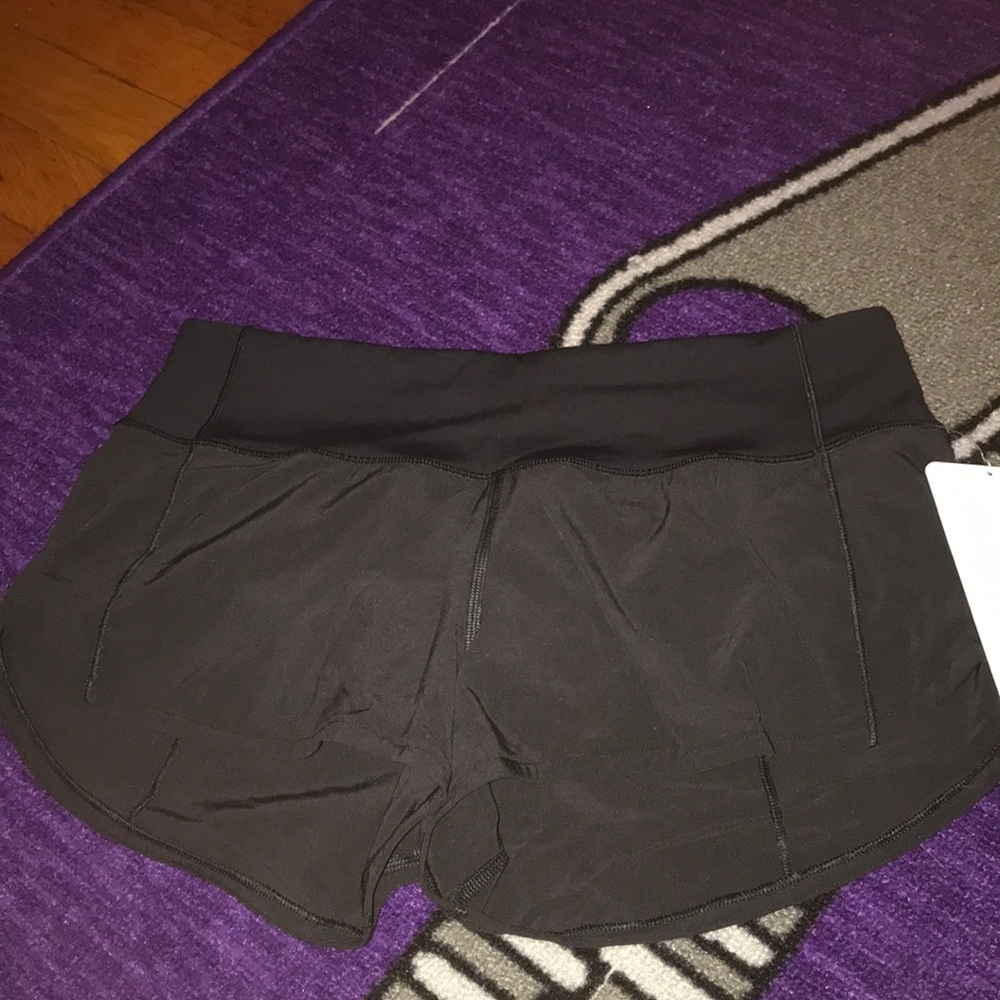 New with tags Lululemon regular black shorts